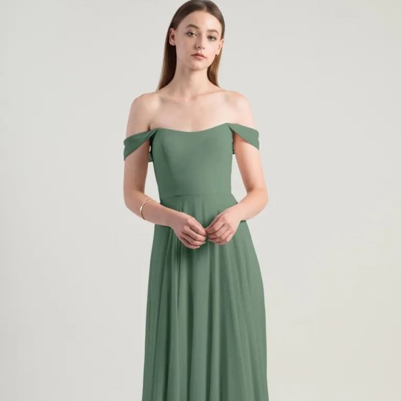 Jenny Yoo Dresses & Skirts - Jenny Yoo Bridesmaid Valence Dress Eucalyptus Off The Shoulder Size 16 NWT